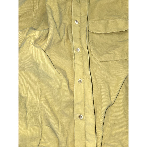 Christian Dior Chemises Butter Yellow Button Up Pocket Shirt Long Sleeve Medium - Picture 8 of 10